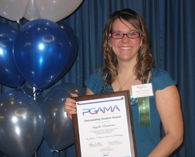 Angela Pontorno, a graphic communications student at the Dr. James A. Forrest Career and Technology Center, received the 2008 Maryland Student Award from the Printing and Graphics Association of MidAtlantic (PGAMA). (Photo courtesy SMCPS)