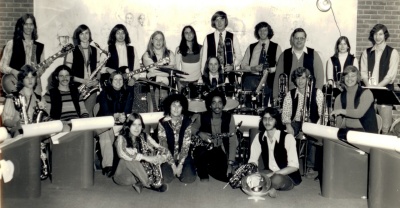SMCM Jazz Ensemble members from yesteryear. (Photo courtesy of Bob Levy)