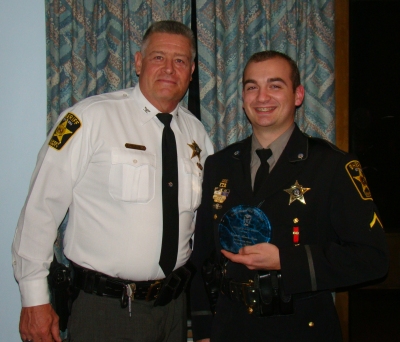Sheriff Mike Evans (left) and DFC Roscoe Kreps.