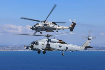 Sikorsky has delivered 200 MH-60S and 100 MH-60R SEAHAWK helicopters to the U.S. Navy, which is expected to buy a total 575 of the two aircraft types. Designed to protect the U.S. Navy fleet while at sea, both multi-mission helicopters are built by Sikorsky. Lockheed Martin provides the mission systems. (PRNewsFoto/Sikorsky Aircraft Corp., Ted Carlson)