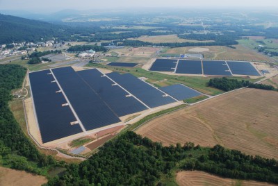 Constellation's 16.1 MW grid-connected solar project is one of the largest in Maryland. Electricity generated by the system is purchased by the state's Department of General Services and the University System of Maryland under 20-year solar power purchase agreements with Constellation. (Photo: Constellation)