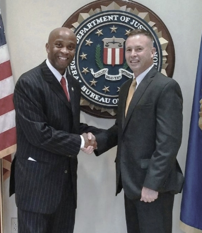 Sheriff Troy D. Berry (left) with Sheriff Keith Stone (Nash County, NC). Submitted photo.