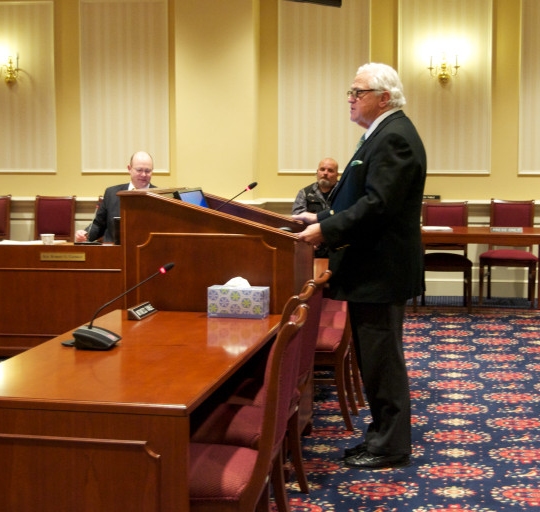 Senate President Mike Miller testifying. (Photo: MarylandReporter.com)