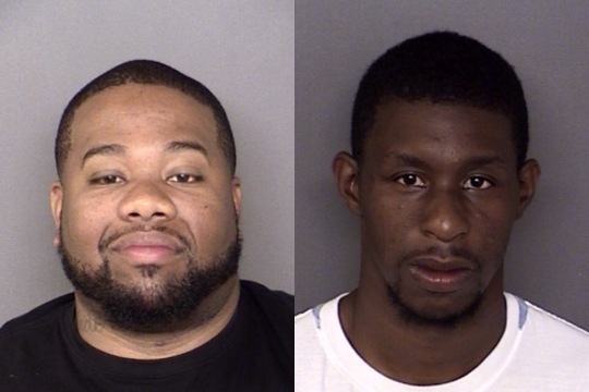 Maurice Terrell Kent, 33, of Great Mills and Lavonte Devon King, 24, of Lexington Park. (Booking photos via SMCSO)