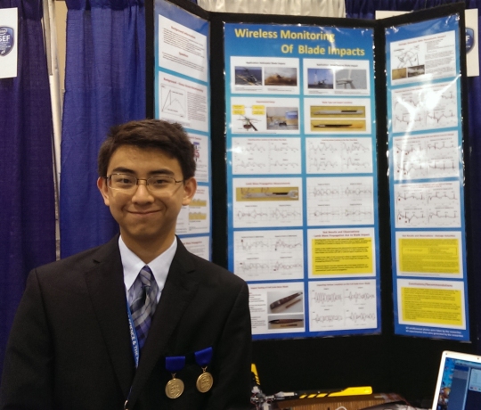 On top of his junior level course load, Yu continued to put in hours of work each week towards the completion of his project, which included creating a detailed display to showcase the extent of his research during the months leading up to his first science fair of the year.
