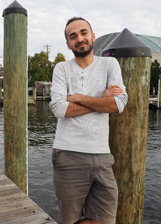 Mostafa Hassoun, 24, is the only Syrian refugee living in Annapolis. Having resided in the U.S. for little over a year, Hassoun, in Annapolis on October 19, 2016, has developed low expectations for both of the presidential candidates. (Photo: Eleanor Mueller)