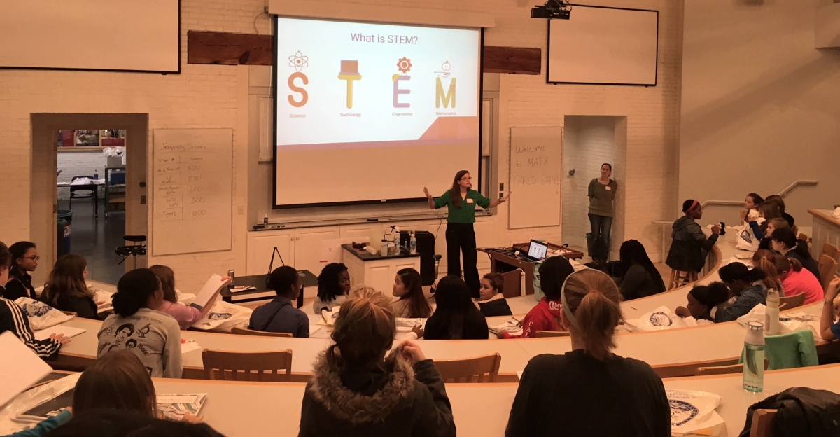 St. Mary's College of Maryland hosted Math Girls Day at the College's Schaefer Hall. (Photo courtesy SMCM)