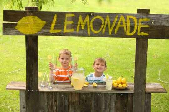 Lemonade stand (Stock photo).