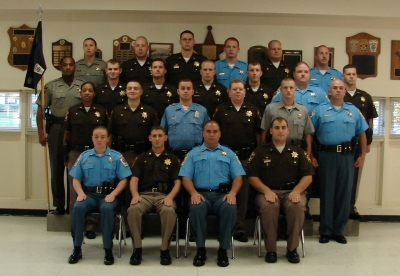 23 recent graduates from the Southern Maryland Criminal Justice Academy. Photo Courtesy Charles County Sheriff's Department.