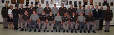 Pictured above with Academy staff are Southern Maryland’s newest correctional officers. Click for larger image. (Submitted photo)
