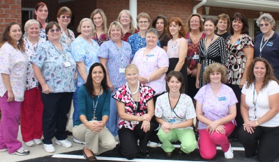 Employees of Hospice of St. Mary's at the dedication ceremony for the Hospice House of St. Mary's on Sept. 16. (Submitted photo)