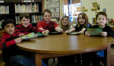 Students at Walter J. Mitchell Elementary School recently raised more than $3,250 for St. Jude's Hospital through their annual Math-A-Thon challenge. Pictured are students who raised more than $100. From left are Hargunn Sandhu, Aaron Morphew, John Frasier, Melissa Pascarella - Mitchell's instructional specialist, Kaitlyn Stancliff and Tyler Plourde. (Submitted photo)