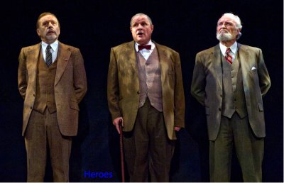 Michael Ellis-Tolaydo (center), St. Mary’s College of Maryland professor of theater, film, and media studies, recently received the prestigious Helen Hayes Canadian Embassy Award for Outstanding Ensemble, Resident Play, for “Heroes” at the MetroStage last month at the 26th Helen Hayes Award in Washington, D.C. (Submitted photo)