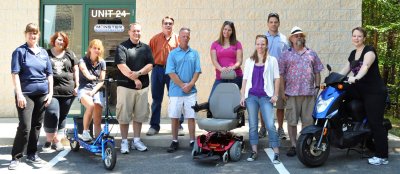 The Mechanicsville staff of Monster Scooter Parts. From left - Karen, Dee, Tara, Kevin, Glenn B., Mike, Alyssa, Katie, Glenn A., Andy, Jenn B. (Submitted photo)