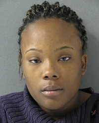 Junieshia Lavonna Curlin, 22, of California, Md. Arrest photo.