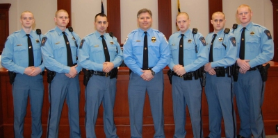 Pictured Left to Right: Deputy Sean T. Hawks, Deputy William G. Wood III, Deputy Brian R. Adamo, Sheriff Timothy K. Cameron, Deputy David E. Potter, Deputy Charles T. Ferrari and Deputy Trevor J. Teague. (Submitted photo)