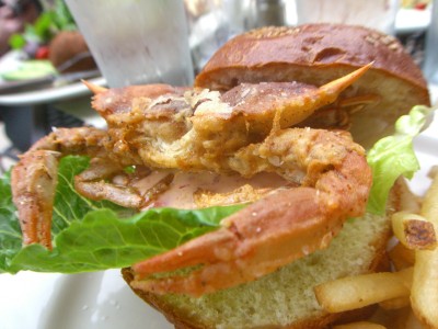A softshell crab sandwich. (Photo: waterlilysage @ Flickr.com)