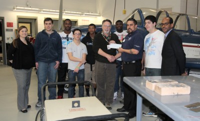 From left to right: Maggie Giles, Keegan Nash, Cortez Bush, Talon Sanchez, Max Smith, Mr. Greg Schultz, Robert Wright, Jason McCauley, Mr. Scott McCauley (Jason's Dad), Sam Morgan, and Mr. Theo Cramer.