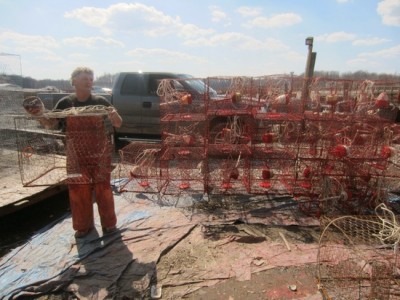 Because of rising water, Bobby Abner is planning to raise the pier at his family business for the second time. (Photo: Sydney Paul)