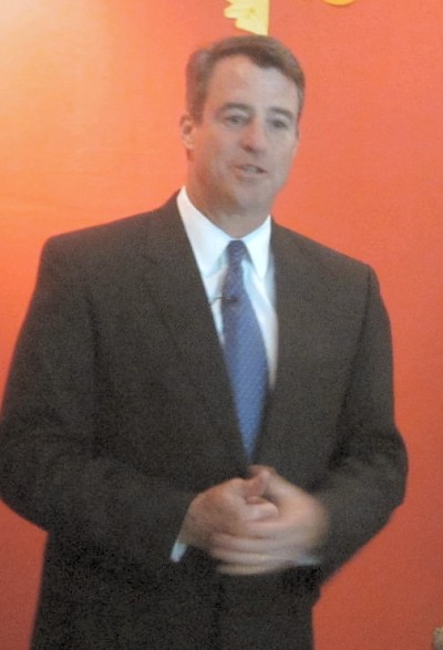 Attorney General Doug Gansler on his announcement tour. (Photo source: MarylandReporter.com)