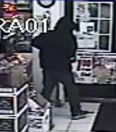Images of the suspect caught on camera are shown above and investigators want to know who he is.