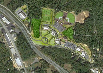 The College of Southern Maryland Board of Trustees at its May 15 board meeting approved the conceptual design and master plan for the college’s new Regional Campus to be located on 74 acres in Hughesville. The master plan, as designed and presented by Grimm + Parker Architects, creates a sense of community and includes five phases of growth.