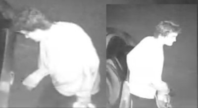 Surveillance photos of suspect in thefts in Bayside Forrest neighborhood in Prince Frederick.