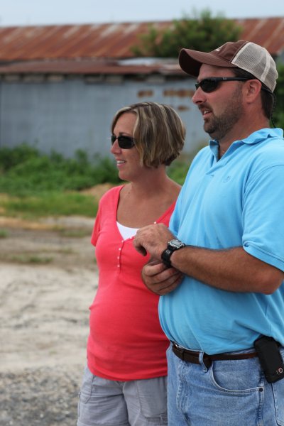 Kristin and Al Hudson at their family farm in Berlin, Maryland. (Photo copyright Savefarmfamilies.org)