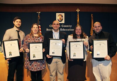 Pictured from left are Stephen Fitzgerald, Beth Sorsby, Steven Baldo, Doreen White and Nathaniel Yake.