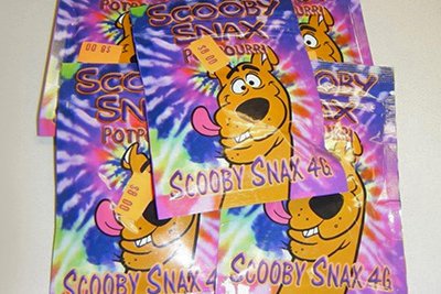 Synthetic cannabinoids are often marketed and sold in bright-colored pouches. (Photo: Drug Enforcement Agency)