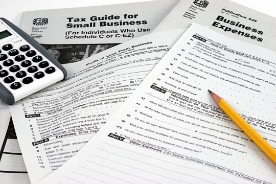 Business tax forms.