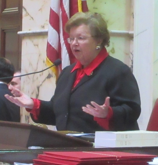 U.S. Sen. Barbara Mikulski addresses Maryland Senate. (Photo: MarylandReporter.com)