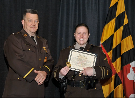 Trooper First Class Casey Ruth, of the Leonardtown Barrack.