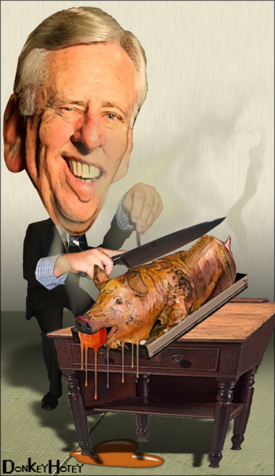 Steny Hoyer caricature by DonkeyHotey [ https://www.flickr.com/photos/donkeyhotey/ ]