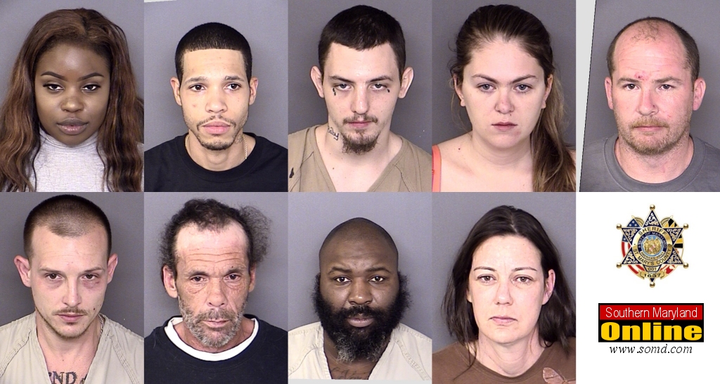 Top row, left to right: Jasmine Jean Brockington; Randy Louis Cox; William Samuel Parks; Maegan Elizabeth Clark; Paul Anthony Stamey. Bottom row: Ryan Michael Page; Bryan Edward Tournay; Antoine Terrell Jones; Christine Marie Thurstin.