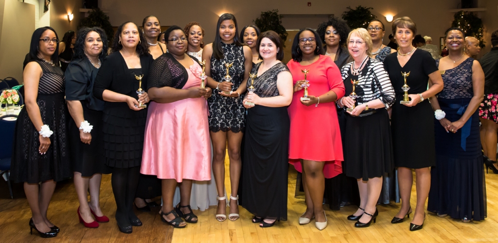 Commission for Women Honors Women Trailblazers. Pictured, left to right: LaTasha Briscoe, Charles County Commission for Women (CCCW); Rita Wallace-Posey, CCCW; Sandy Washington; Maxine Somerville, CCCW; Temitope Akinwumi; Lakia Pendergrast, CCCW; Tatianna Griffin; Angela Owens, CCCW; Rebecca D'Ambrosio; NaKyiah Nichols; Alicia Waldon, CCCW; Linda Smith; Robbie Wilson, CCCW; Kimberly Hill; Sandra Swinson, CCCW. Not pictured: Stephanie Bynum, CCCW; Felicia Dixon, CCCW; Ylonda Dowleyne; Crystal Hunt, CCCW; M. Deanee Johnson, CCCW; Sylvia Mudd; Lucinia Mundy, CCCW; Jennifer Owens McSwain, CCCW; Dottery Washington; Corae Young, CCCW. (Photo: Charles Co. Gov.)