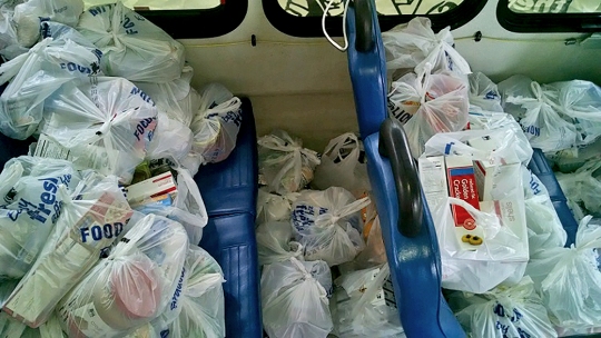 This bus was definitely stuffed with food. (Photo courtesy of St. Mary's Co. Gov.)