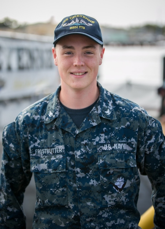 Petty Officer 3rd Class Nicholas Frostbutter.