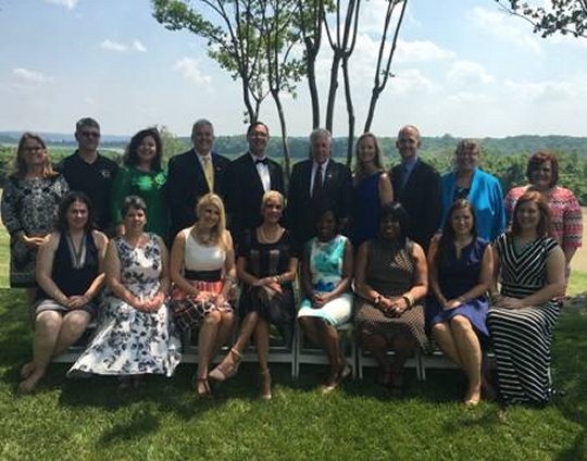 Steny Hoyer and 15 teachers and principals in the Fifth District at a luncheon in Upper Marlboro today. (Photo: Steny Hoyer)