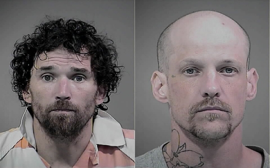 Brady Alan Hart, 36, of Virginia, was charged as a fugitive from justice, and Charles Innis Garber, 37, of Virginia, was charged with manufacturing methamphetamine.