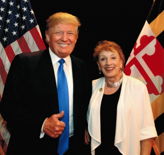 Donald Trump and Delegate Trent Kittleman at the 2015 GOP Red White and Blue dinner.