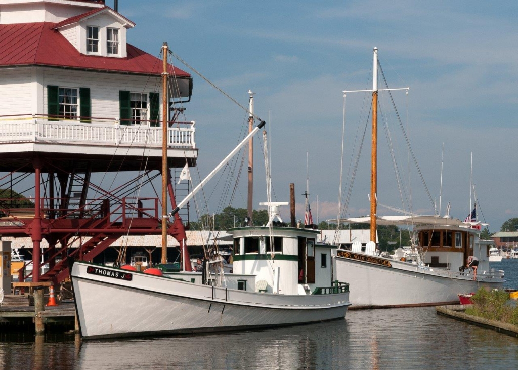 Buyboats Thomas J and Nellie Crockett on a previous visit to CMM. (Photo: CMM)