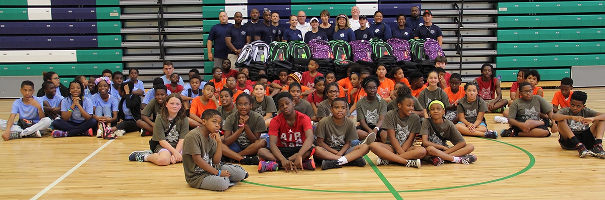 A group of middle-school aged students took part in the Summer Youth Achievement Program in July. The camp is run by Charles County Sheriff's Office school resource officers and is a partnership between the sheriff's office and Charles County Public Schools.