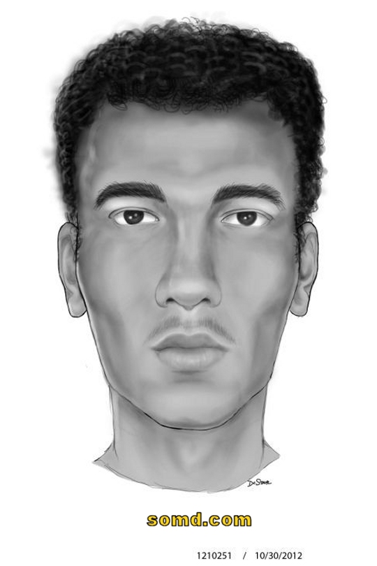 Police sketch of the suspect released after the murder.