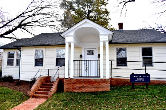The longstanding one-story house formerly known as "The White House," has been renamed after the College's former distinguished professor of the humanities, Lucille Clifton.
