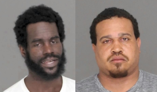 Left: Dorvay Dante Bell, 36, of Waldorf. Right: Paul Harley, 35, of Port Tobacco. Booking photos via CCSO.