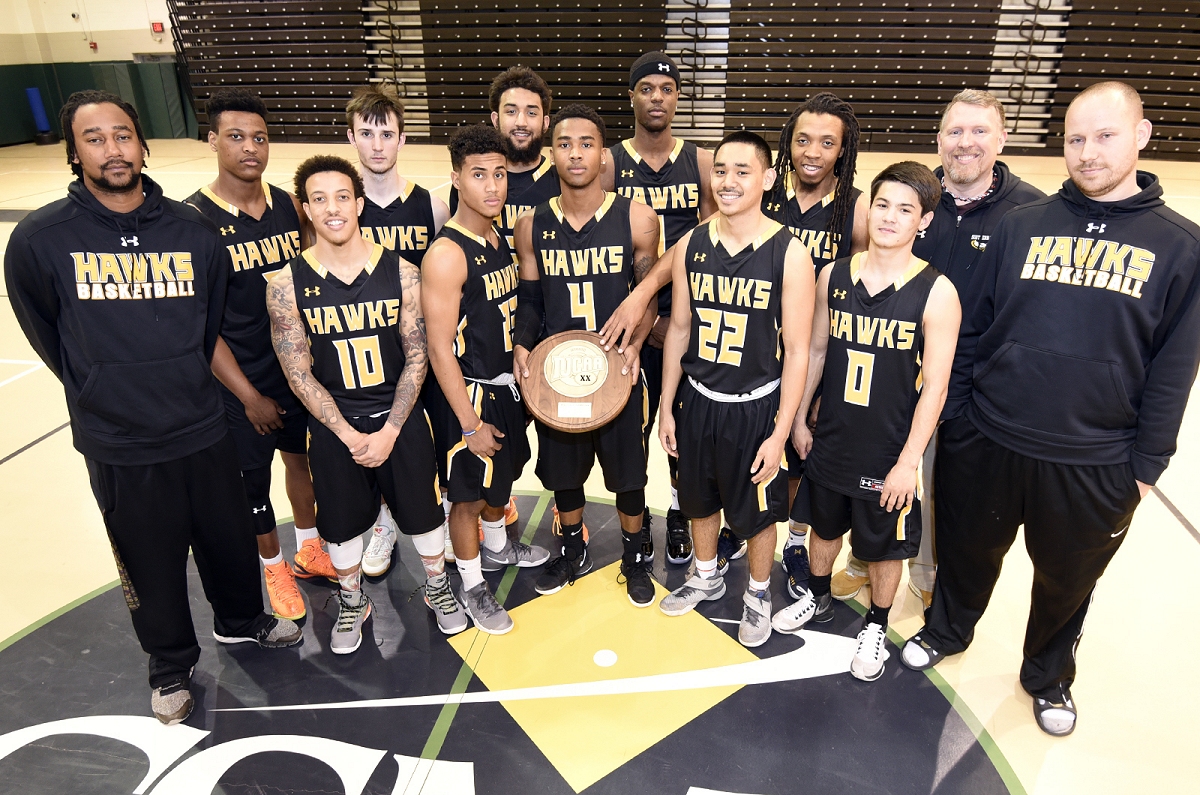 The College of Southern Maryland men's basketball team, the Hawks.