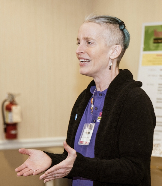 CSM Math Professor Dr. Stephanie McCaslin speaks at a Women in STEM event held at CSM's La Plata Campus. McCaslin will be a featured speaker about the math related to a total eclipse at an eclipse festival in Broken Bow, Nebraska, on Aug. 21.