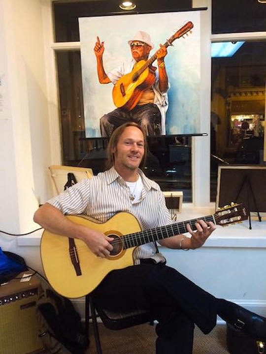 Former Phoenix recovery school student Kevin Burnes, 47, now a full-time musician residing in Frederick, Maryland. (Photo courtesy of Kevin Burnes)