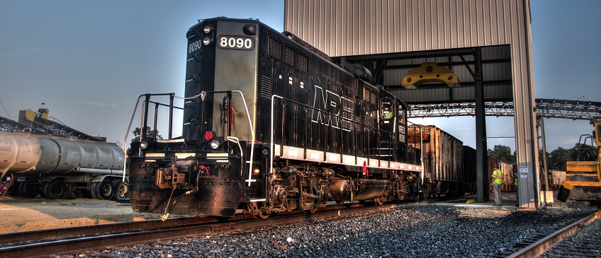 The 80-railcar train will transport materials in and out of Chaney's 520-acre facility on Acton Lane in Waldorf. (Photo: Chaney Enterprises)